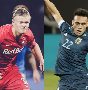 Barcelona mira Haaland e Lautaro como principais substitutos de Suárez barcelona-Lautaro-martínez-Erling-haaland
