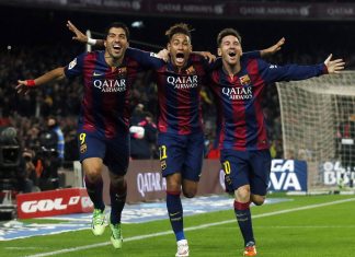Barcelona-Lionel-Messi-Neymar-e-Suárez-juntos-no-Uruguai