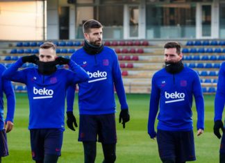 Barcelona-se-prepara-para-o-derby-catalão-Messi-suárez-e-Vdal-treinam