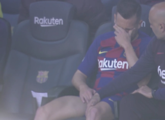 Barcelona-apos-lesao-Jordi-Alba-nao-conteve-as-lagrimas-no-banco-de-reservas