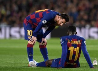 Dembélé abandona treino do Barcelona Dembélé-abandona-treino-do-Barcelona