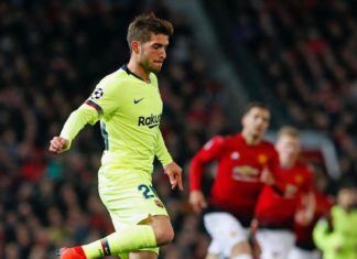Com a permissão de Guardiola, o Manchester City busca a contratação de Sergi Roberto Barcelona-Sergi-Roberto-testa-positivo-para-covid-19