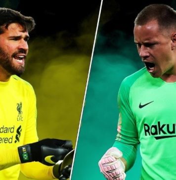 Barcelona-Ter-Stegen-recebe-mensagens-de-Alisson-goleiro-do-Liverpool