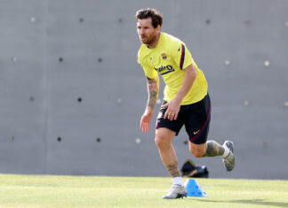 Barcelona-Lionel-Messi-acelera-sua-recuperação-de-lesão-no-tornozelo
