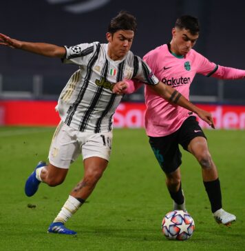 Barcelona-Paulo-Dybala-pede-a-camisa-de-Pedri-após-confronto-da-Champions