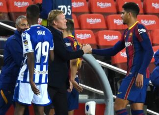 Barcelona-Ronald-Araújo-estou-feliz-com-a-vitória-e-com-que-a-equipe-mostrou