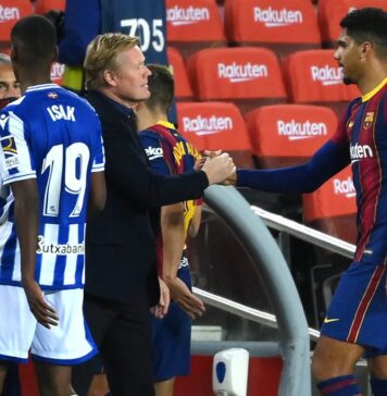 Barcelona-Ronald-Araújo-estou-feliz-com-a-vitória-e-com-que-a-equipe-mostrou